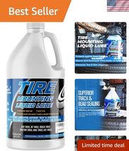 Tire Lube, Tire Mounting Lube, Tire Sealant | Biodegradable &amp; Universal ... - $57.21