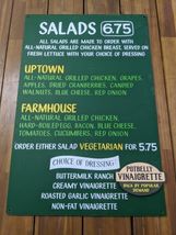 Potbelly Sandwich Works 2000s Official Salad Hanging Menu Board Sign 20&quot;... - $698.03 CAD
