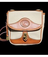 Dooney &amp; Bourke Vintage All Weather Leather Square Carrier MISSING TOP H... - $58.20
