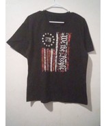Womans Unbranded We The People Black Short-Sleeve Sz  L 9037ARE - $20.57 CAD