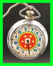 Unique Vintage Trade Stimulator Gambling Device Pocket Watch - Working C... - £279.76 GBP