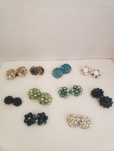 10 Pairs of Vintage Clip-on Earrings Bag #7 ^ - $109.80 CAD