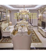 Large Size European French Style Leather Sofa Set - $109,901.49 MXN