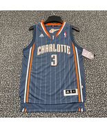 Charlotte Bobcats Wallace #3 Jersey Shirt Youth Medium 10-12 Adidas V-Ne... - $40.31 CAD