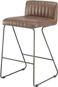 npd furniture and more Raoul PU Counter Stool, Antique Cigar Brown - $339.99
