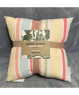 NEW TOMMY BAHAMA 2 Striped Indoor/Outdoor Pillows Mildew Fade Water Resi... - £62.27 GBP