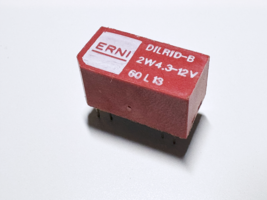 DILRID-B 2W4.3-12V ERNI DIL Reed Relay 12VDC DPDT 2FormC 534Ohm 8-Pin - $16.00