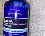 NEW Puritans Pride GABA - Gamma Aminobutyric Acid 750 MG- 90 Capsules 04... - £15.63 GBP
