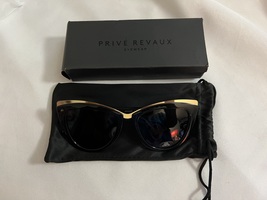 Prive Revaux The Juliette Black/Gold Sunglasses - £23.48 GBP