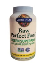 Garden of Life Raw Perfect Food Green Superfood 240 Capsule Juiced Greens Powder - £47.30 GBP