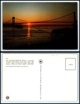 NEW YORK Postcard - The Verrazano Narrows Bridge at Night BT - £2.58 GBP