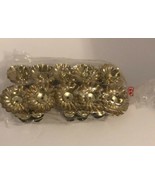 Vintage 1960&#39;s Gold Germany Christmas candle clip holders set of 10 - $16.46 CAD