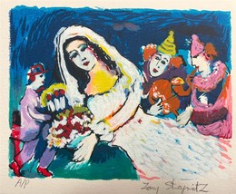 Zamy Steynovitz Wedding at the Circus Hand Signed Limited Serigraph - £33.05 GBP