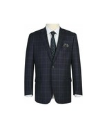 Men's Soft Wool Sport Coat English Plaid Window Pane 556-7 Plum Blue Renoir - €173,15 EUR Men's Soft Wool Sport Coat English Plaid Window Pane 556-7 Plum Blue Renoir - €173,15 EUR