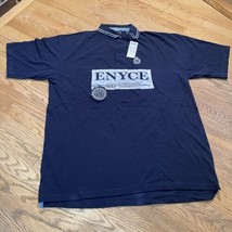 Enyce Polo Shirt Mens 4XL Blue Y2K Baggy Hip Hop Streetwear NOS VTG - $13.49