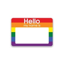 Hello My Name Is Rainbow Stickers Peel And Stick 3.5&quot;&quot; Wide 200 Pieces New - £153.59 GBP