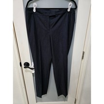 Anne Klein Pants Blue Size 10 Straight Leg Trousers Workwear Career Slacks - $28.00