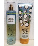 Bath and Body Works FRESH COCONUT COLADA Fragrance Mist Body Cream Set - $30.00