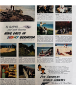 1947 Pan American Airline Advertisement Bermuda Flying Clippers Aviation... - $460.99 MXN