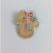 Vintage 2000 Ty Teenie Beanie Babies Neon The Seahorse Trading Pin - £6.57 GBP
