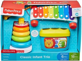 Fisher Price Classic Infant Trio NEW 3 in 1 - Xylophone, Blocks Ring Damaged Box - £39.55 GBP