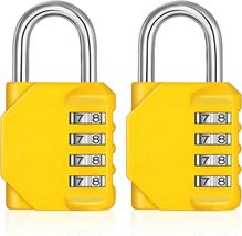 Combination Lock, 4 Digit Combination Padlock Outdoor, School Lock, Gym Lock (Pi - £10.03 GBP+