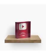 Custom Social Media Award, Plaque Creator play button award, youtube pla... - $70.00