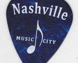 NASHVILLE Tennessee GUITAR PICK Blue MARBLE Music City Country Music Opr... - $5.99