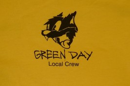 Green Day Tour Black Cat Billie Joe Armstrong Local Crew XL T-Shirt - £26.75 GBP