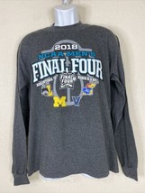 Champion Men Size M Dark Gray 2018 Final Four Basketball T Shirt Long Sleeve - £5.63 GBP