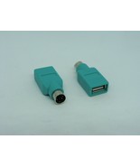 2x Pcs Pack USB Female to PS2 6 Pins Adapter Converter for Keyboard Mous... - £8.52 GBP