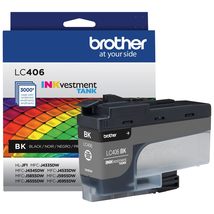 Brother Genuine LC406BK Standard Yield Black INKvestment Tank Ink Cartridge - £40.28 GBP