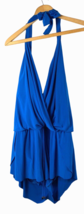 Magicsuit Miraclesuit Swimsuit Swim Layered Size 16W 1X Blue Halter Neck... - $65.14