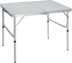 Redcamp Aluminum Camping Table 3 Foot, Portable Folding, White 36 X 24 Inch - £55.29 GBP