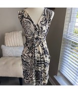 Anthropologie Weston Wear black and cream V neck dress sz Med - €29,85 EUR