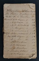 1862-64 antique LEDGER stanton henderdon co nj PETER BERKAW purchases JO... - £97.30 GBP