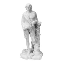 Greek Roman God of Wine &amp; Theater Dionysus Bacchus Statue Cast Marble 5.... - $30.76