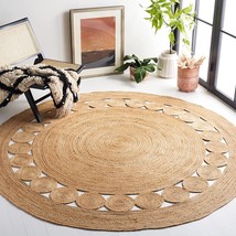 Safavieh Natural Fiber Round Collection Nf364A Handmade Boho, 3&#39; X 3&#39; Na... - £34.32 GBP