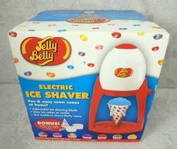 Jelly Belly Electric Ice Shaver Snow Cone Machine Red with Molds Cups &amp; Straws - £19.68 GBP
