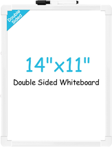 Maxgear Small Dry Erase Board, 14&quot;X11&quot; Double Sided Hanging Whiteboard f... - $11.55