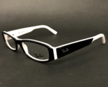 Ray-Ban Eyeglasses Frames RB5081 2097 Black White Oval Cat Eye 50-16-135 - $74.43