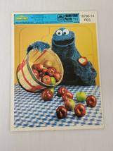 ORIGINAL Vintage 1986 Cookie Monster Apples 15 Piece Puzzle Sesame Steeet - $14.84