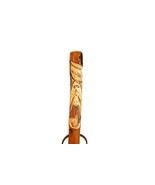 Walking Stick - Hand-Carved Wood Spirit - Hardwood - Strong - Face Carvi... - £72.09 GBP