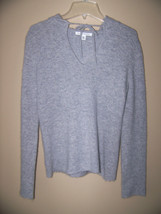 Banana REPUBLIC Gray Sweater Rabbit Hair Marino Wool Blend Hooded XS - $29.35