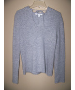 Banana REPUBLIC Gray Sweater Rabbit Hair Marino Wool Blend Hooded XS - £23.08 GBP