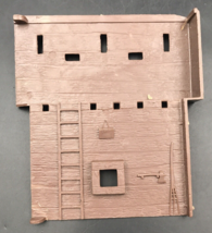 Vintage Marx Log Cabin Side Wall Fort Apache Playset 6.5&quot; x 6&quot; -- - £16.63 GBP