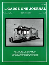 The Gauge One Journal Oct./Dec. 1985 – PRR Hopper Car Plans - £7.75 GBP