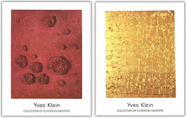 Bundle- 2 Assorted Yves Klein Colorful Posters - £77.07 GBP