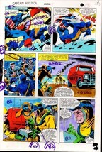 Original 1981 Captain America Annual 5 Marvel Comics color guide art pag... - £75.57 GBP