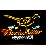 Nebraska Pheasant Budweiser Neon Light Sign 20&quot; x 18&quot; - £546.50 GBP